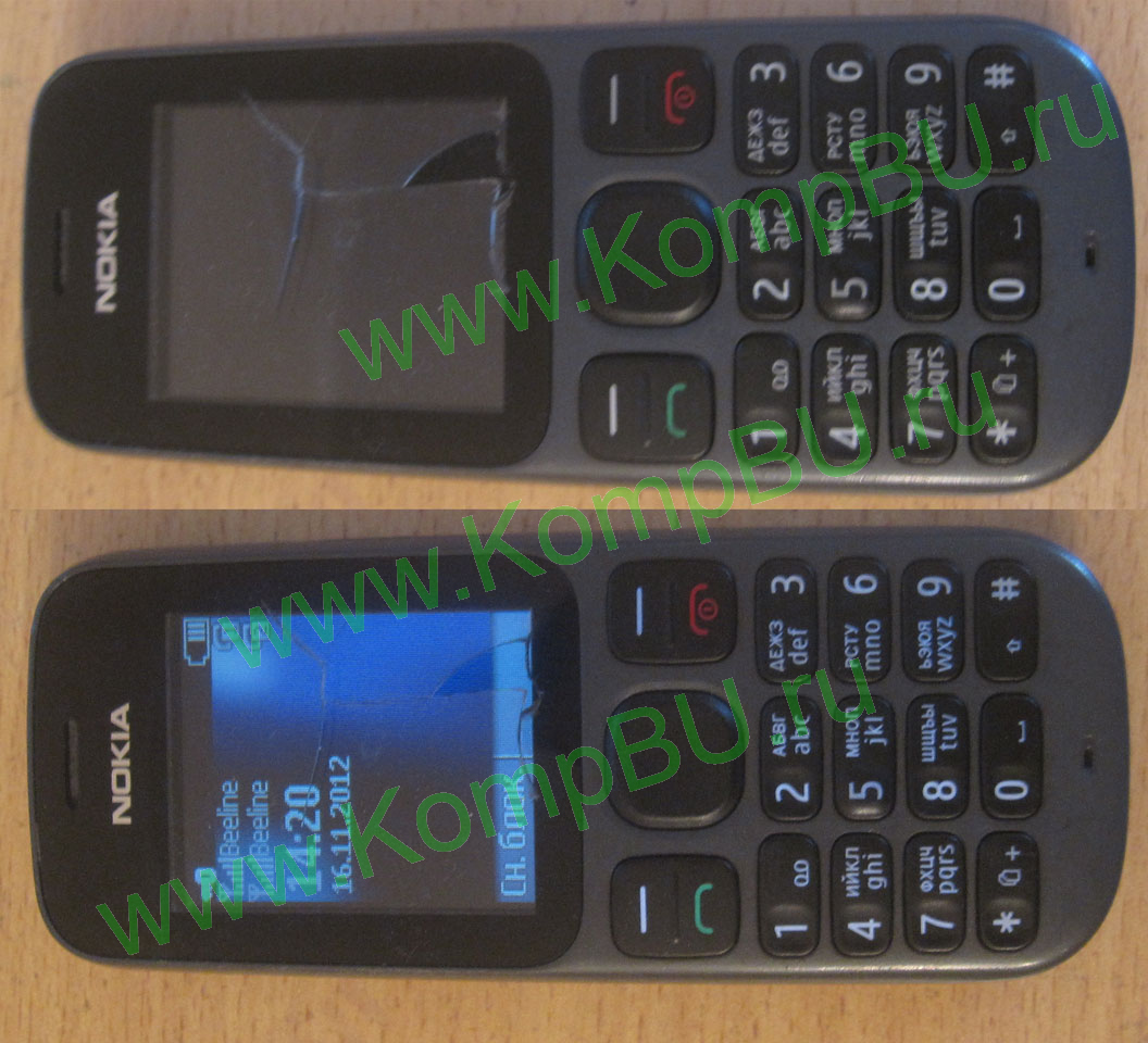 двухсимочный сотовый телефон Б/У Nokia 101 Dual SIM (чёрный)